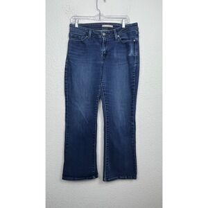 Levi's 529 Curvy Bootcut Jeans Women 12‎ Blue Denim Cotton Stretch Medium Wash